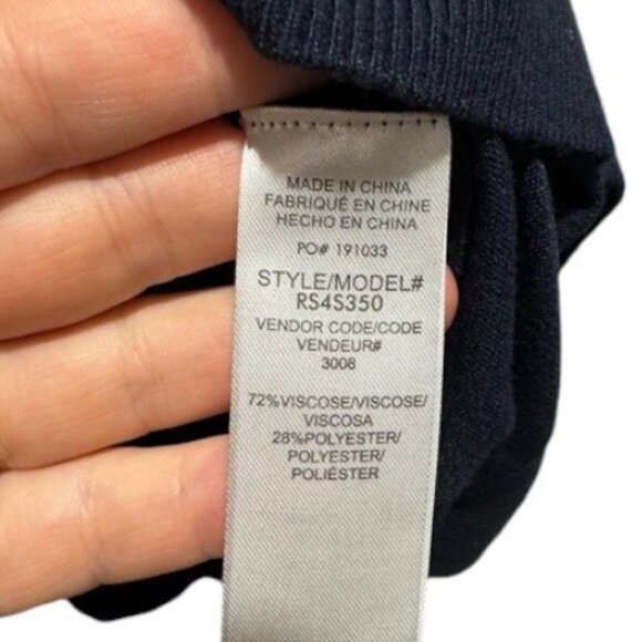 Splendid Veronica navy blue short sleeve sweater size S - Picture 5 of 8